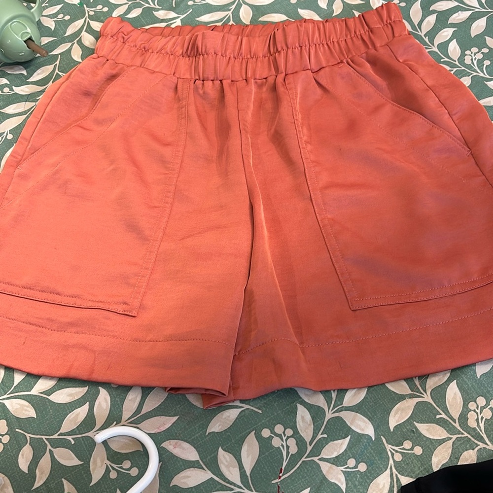 ⭐️2/$10 - A New Day Orange Shorts - Picture 1 of 4